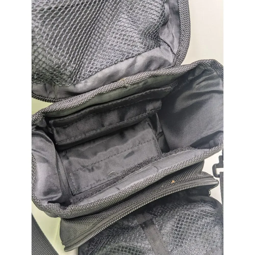 Denali Camera Bag Black Padded Shoulder Carry Case Adjustable Strap Multi Pocket